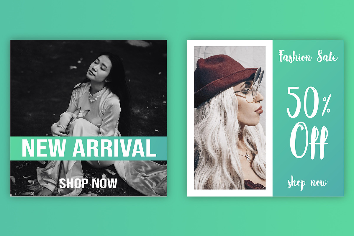 Gradient Instagram Post Templates, a Social Media Template by 3Y_Design (Photo 2 of 4)