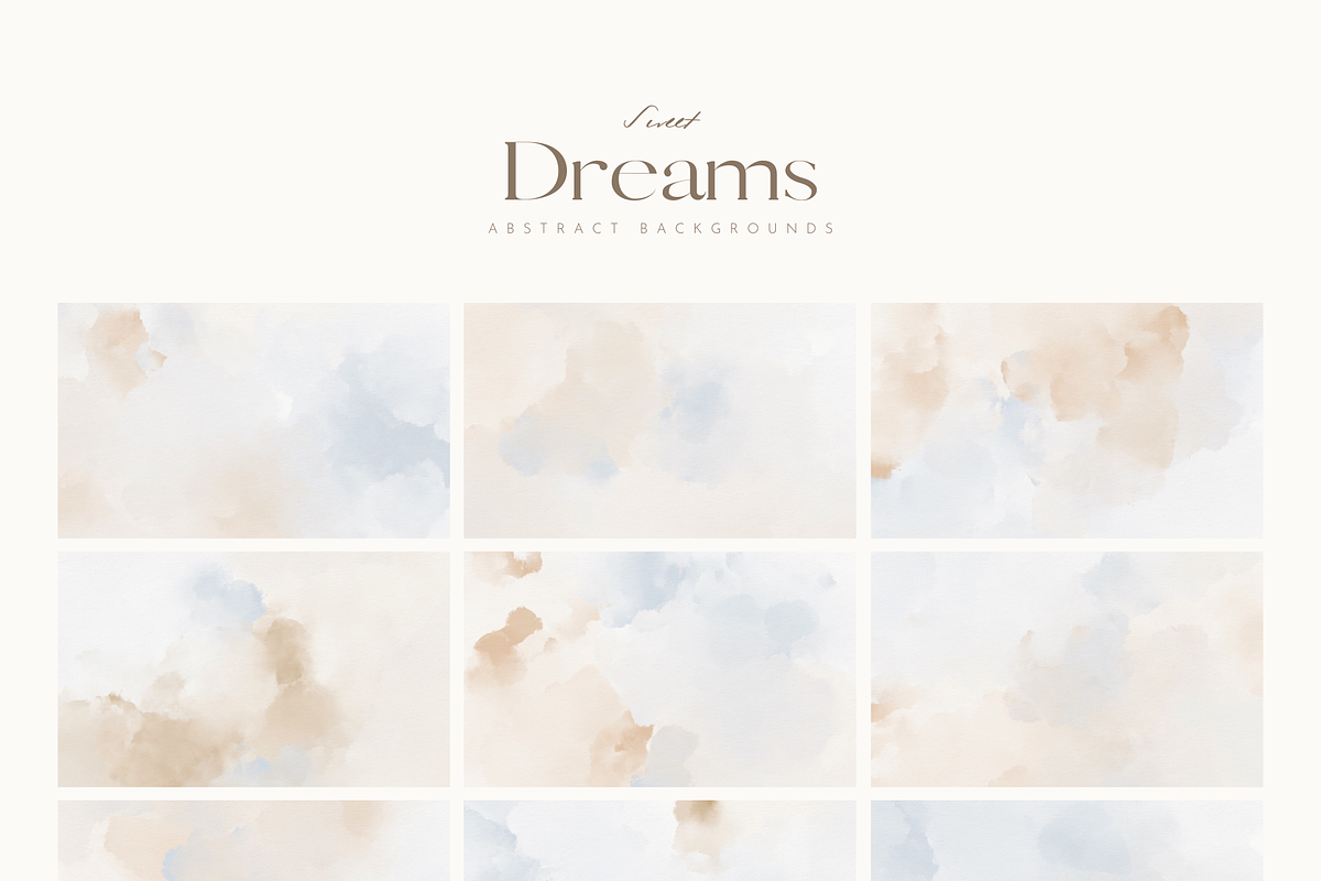 Beige and Blue Abstract Backgrounds, a Texture Graphic by Altea Design Studio (Photo 13 of 14)