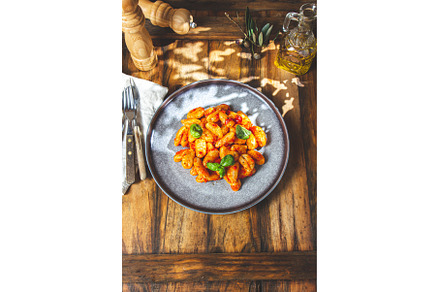 Italian Gnocchi with tomato sauce, a Food & Drink Photo by LARISA BLINOVA