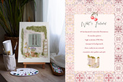 European Spring Garden Watercolor, a Decorative Illustration by Mio Buono (Thumbnail 2 of 13)