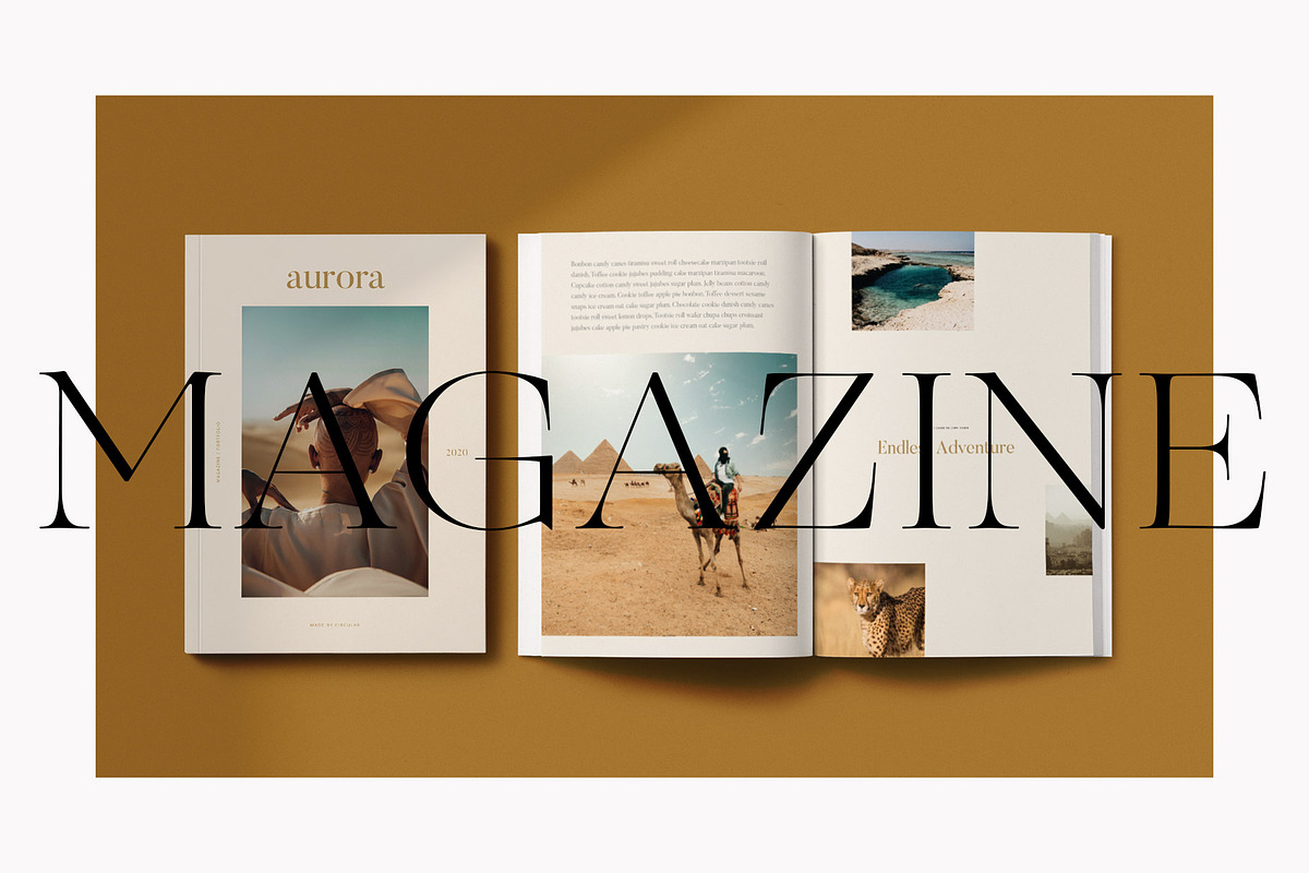 AURORA / Lifestyle Magazine Template, a Magazine Template by Circular (Photo 1 of 10)