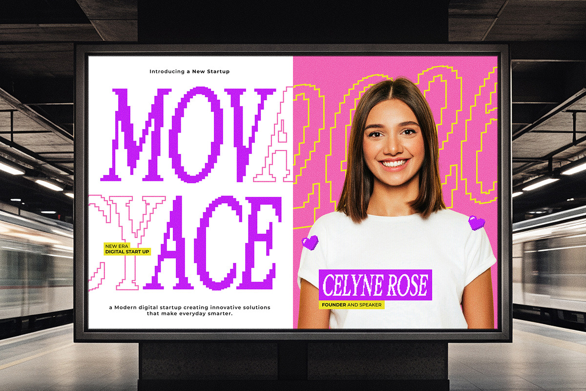 Muntave - Pixelated Oblique Serif, a Serif Font by Typia Nesia (Photo 8 of 11)