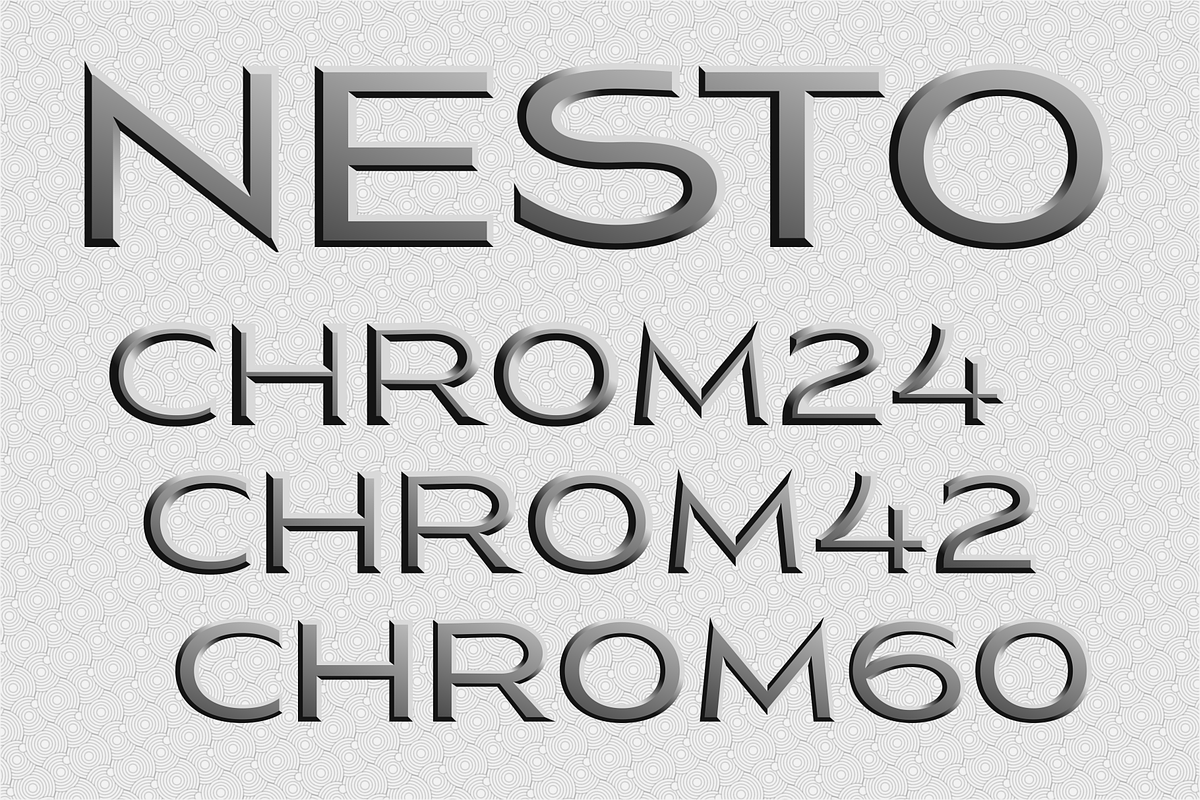 Nesto Metals, a Font by glukfonts (Photo 6 of 10)