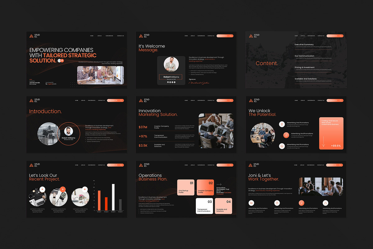 Company Strategic Solution Template, a Presentation Template by ...