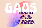 Gaos – Cutting-edge, a Sans Serif Font by TypeFaith Fonts (Thumbnail 6 of 10)