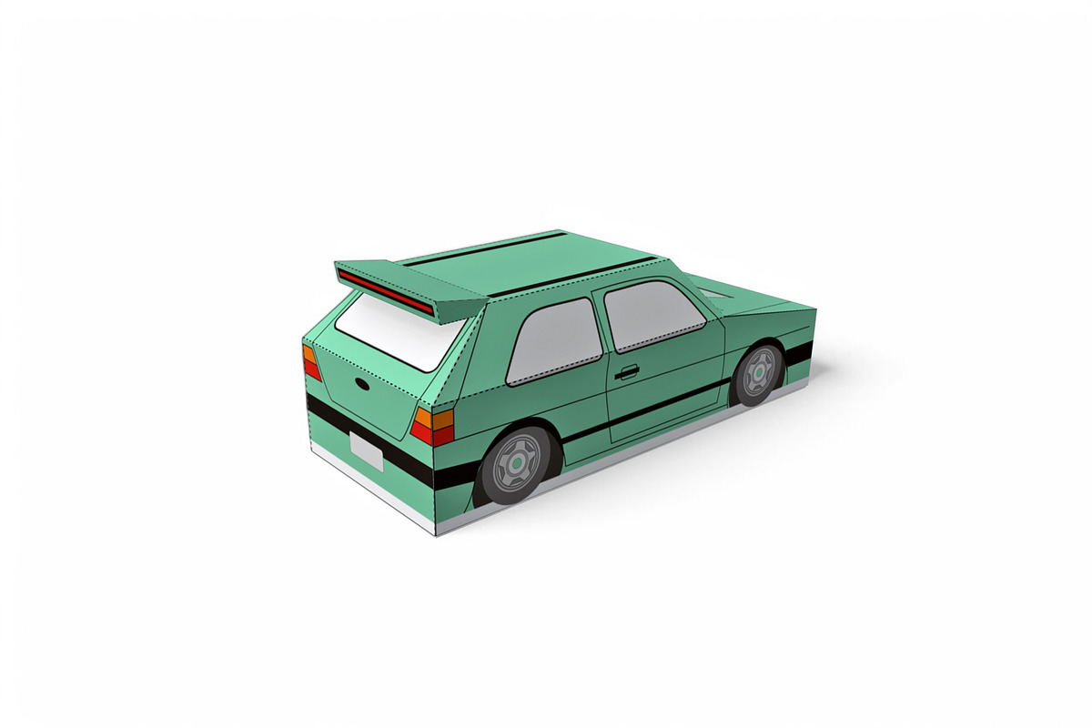 Car favor - 3d papercraft, a Print Template by PAPER amaze (Photo 6 of 7)