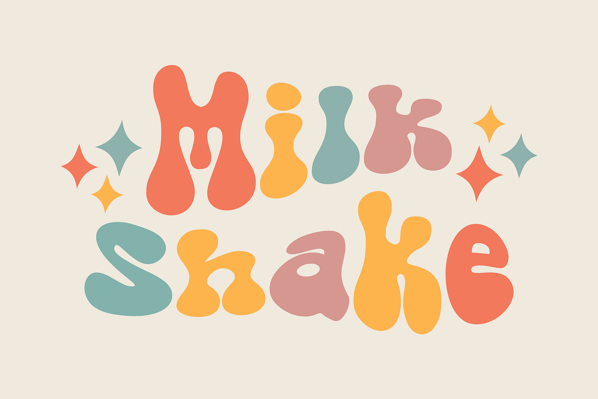 The Duck - Groovy Retro Font, a Serif Font by Shakira Studio (Photo 3 of 12)
