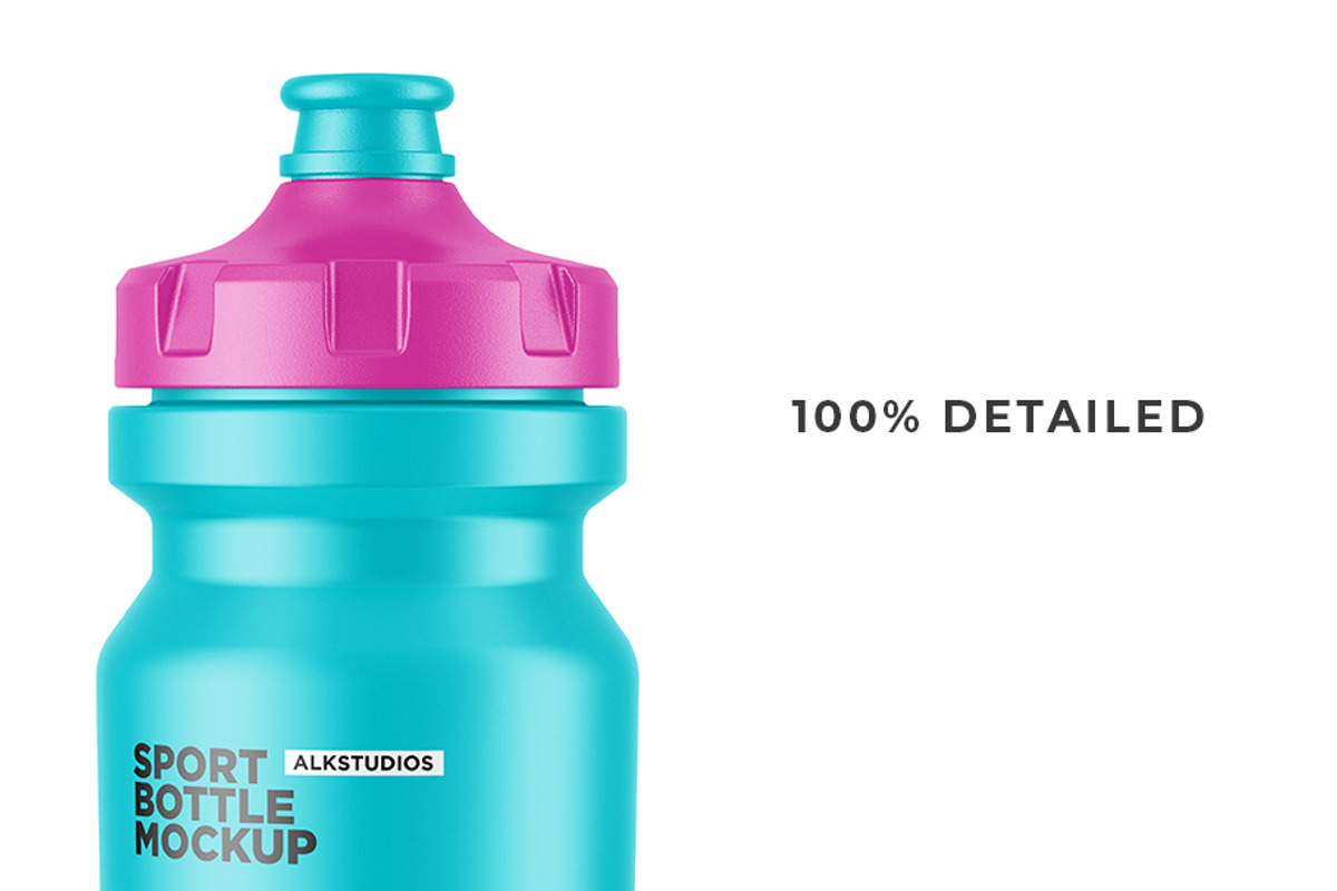 Sport Bottle Mockup v3, a Packaging Mockup by AlkStudio (Photo 2 of 5)