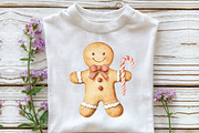 Christmas Gingerbread Man Cookie, an Illustration by CraftArtStudio (Thumbnail 5 of 6)