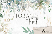 Foliage + Foil - Botanical Clipart, an Illustration by The Autumn Rabbit Ltd (Thumbnail 1 of 11)