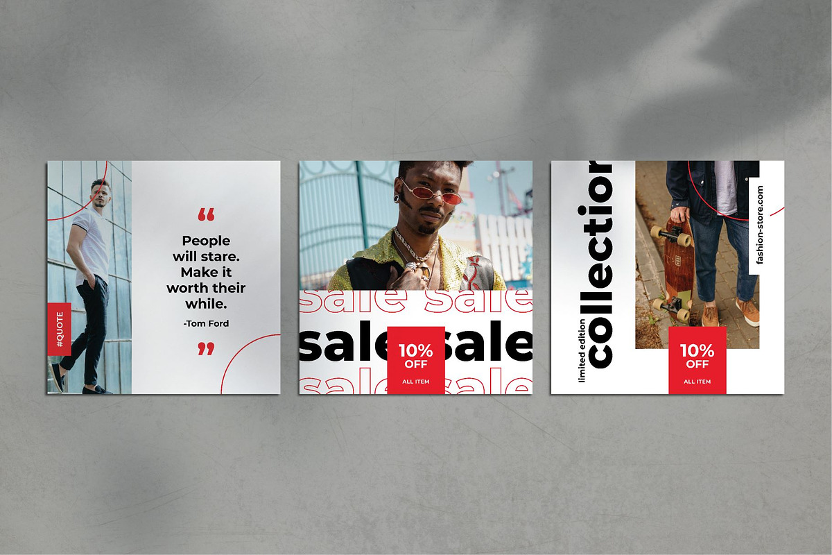 Reds - Instagram Pack, a Social Media Template by 730 Studio (Photo 3 of 5)