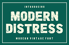 Modern Distress Vintage Font