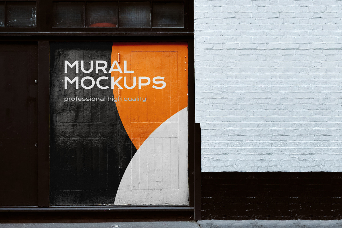 Street mural mockup bundle outdoor, an Advertising Mockup by FoundImages (Photo 9 of 42)