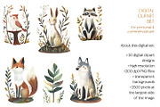 The Naive Woodlands Clipart Set, a Decorative Illustration by The Dutch Lady Designs (Thumbnail 4 of 7)
