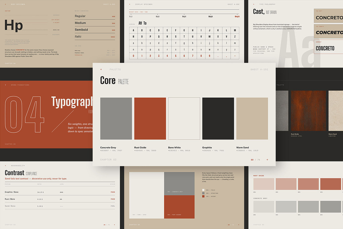 CONCRETO / Brand Guidelines Template, a Branding & Logo Template by Leleka.Store (Photo 16 of 23)