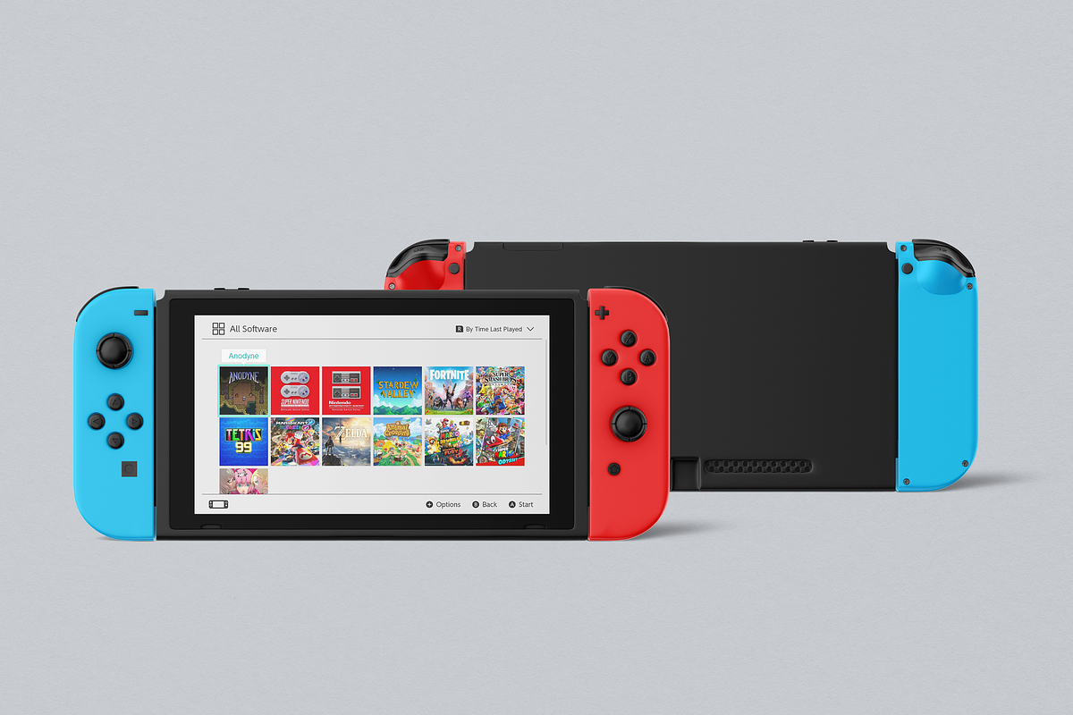 Nintendo Switch Gaming Mockup, a Product Mockup by