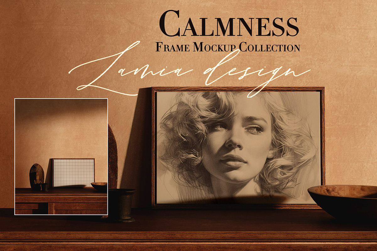 CALMNESS & Frame Mockups Horizontal, a Household Mockup by LAMIA DESIGN (Photo 12 of 13)