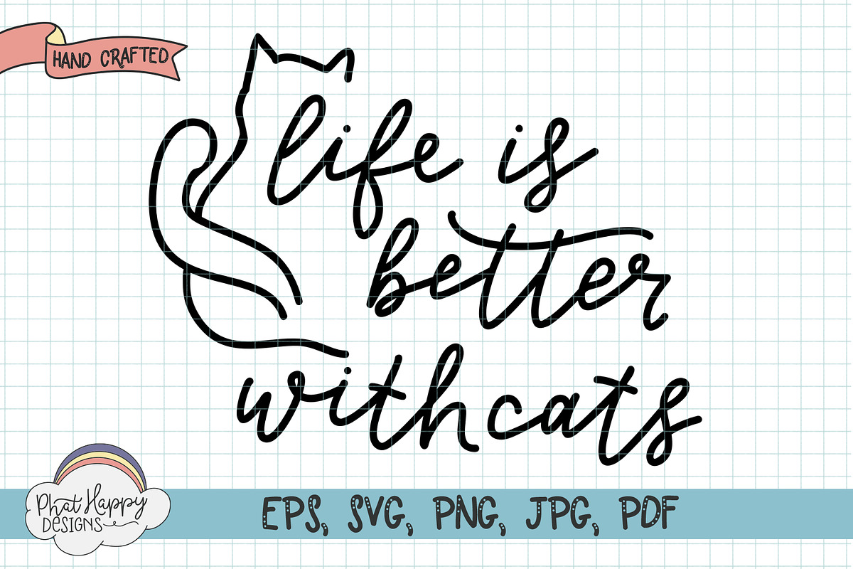 Cat Life Design Bundle, an Illustration by Phat Happy Life (Photo 9 of 12)