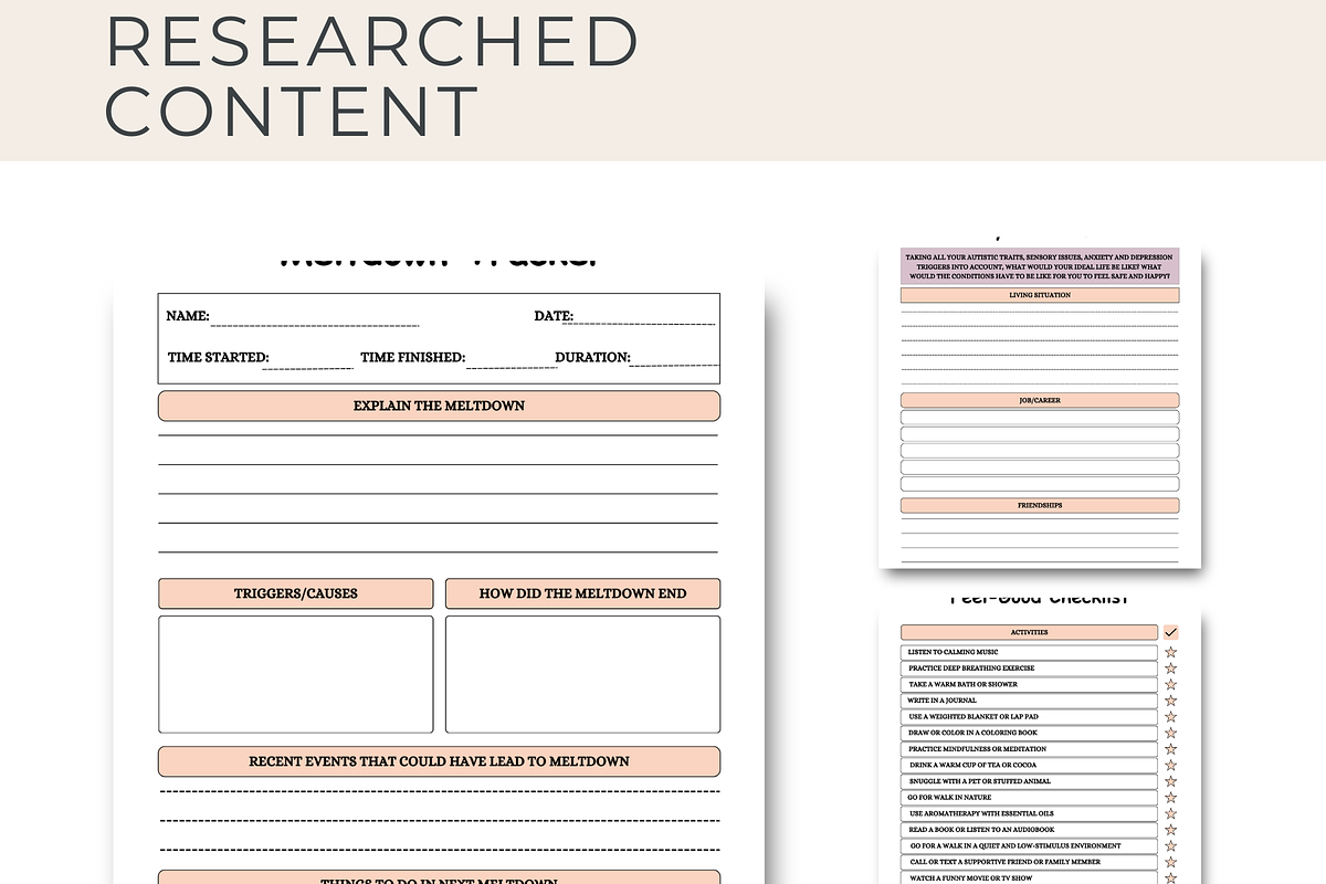 Autism Worksheets Printable, a Stationery Template by Local Marketing Templates (Photo 3 of 11)