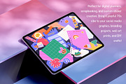 250+ Funky Digital Planner Kit, a Decorative Illustration by IuliiaSavko (Thumbnail 16 of 22)