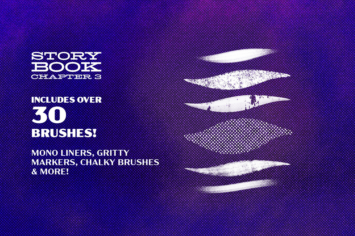 Storybook Photoshop Brushes Bundle, a Brush Add-On by Tim Hankins Design (Photo 4 of 6)