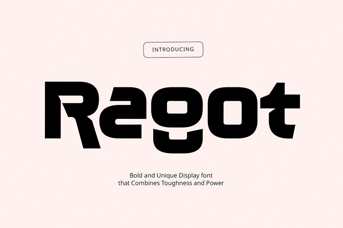 Ragot Font, a Sans Serif Font by Grontype (Photo 1 of 8)