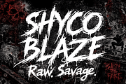 ShycoBlaze – Metal Skate Rock & Punk, a Handwritten Font by HypeWorksCo (Thumbnail 1 of 13)