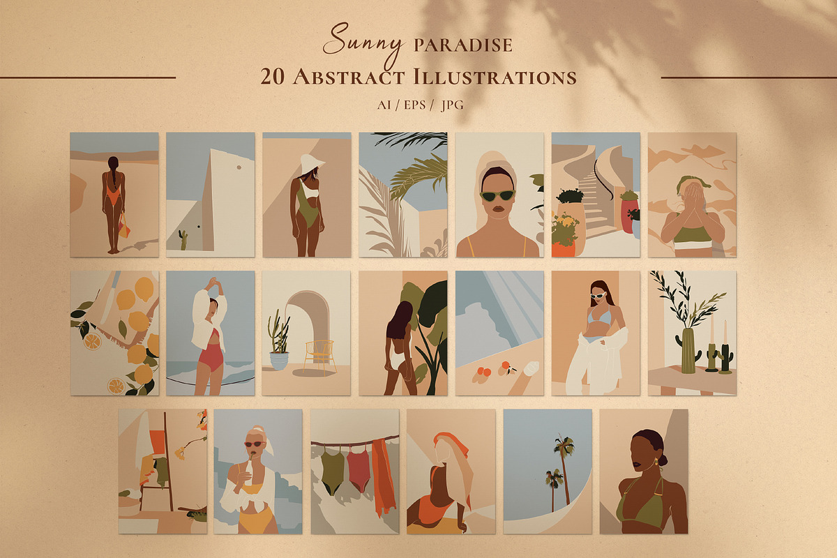 Sunny Paradise Illustrations, a Person Illustration by TiriCo (Photo 12 of 13)