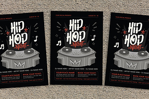 Hip Hop Music Flyer, a Flyer Template by Gumico Studio.