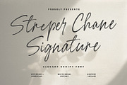 Streper Chane Signature Script Font, a Script Font by Maulana Creative (Thumbnail 1 of 7)