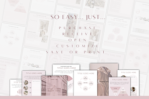 Pink Coaching Template Kit Canva