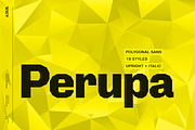 Perupa | Polygonal Sans Serif Family, a Sans Serif Font by Wahyu & Sani Co. (Thumbnail 1 of 12)