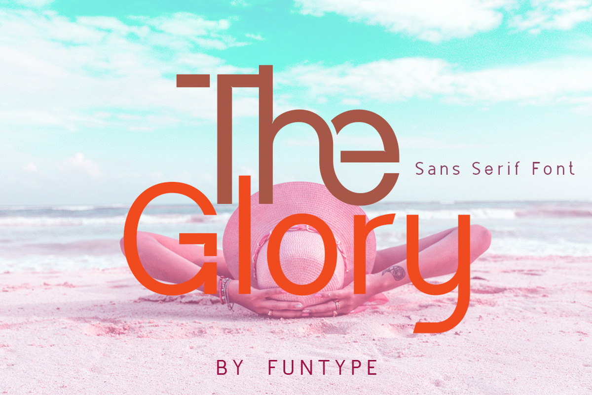 The Glory, a Sans Serif Font by Funtype (Photo 1 of 9)
