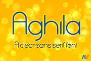 Aghila, a Sans Serif Font by Wakoletras (Thumbnail 1 of 3)
