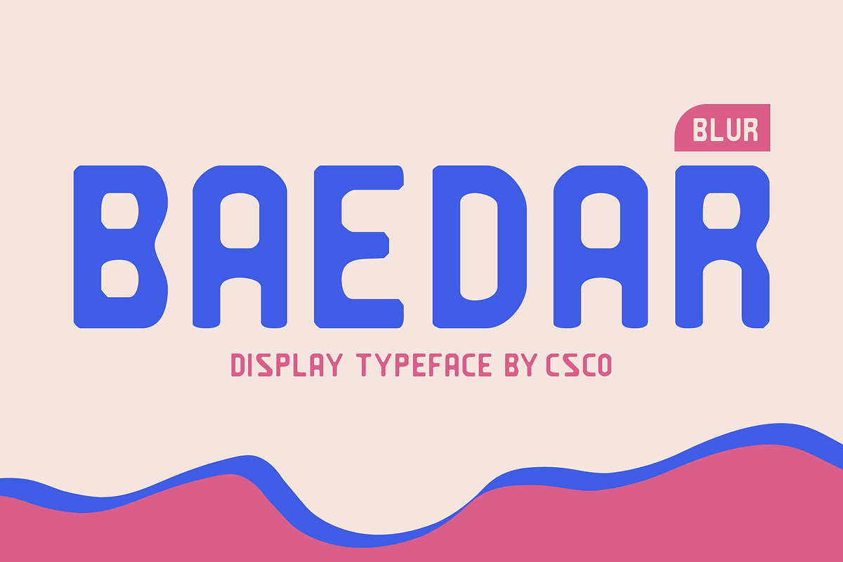 Baedar Blur, a Sans Serif Font by Craft Supply Co. (Photo 1 of 8)