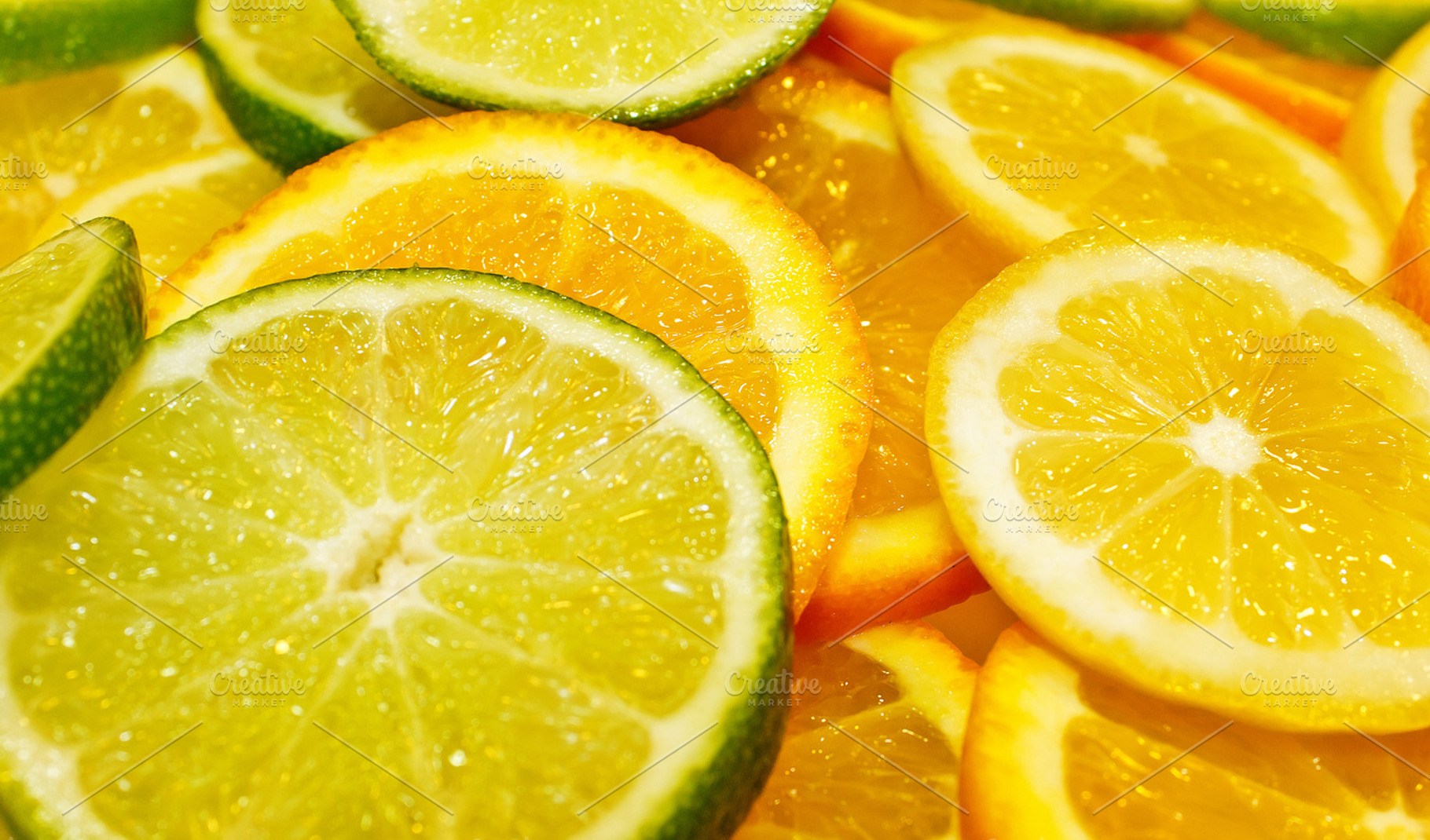 citric fruits background