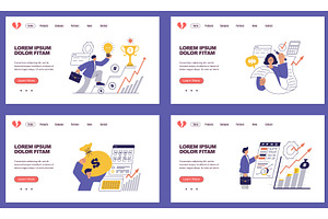 Growth money. landing page concepts, a Finance Illustration by Onyx