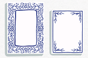 Blue Floral Frame Wedding Clipart, an Illustration by Jordyn Grace Design (Thumbnail 1 of 2)