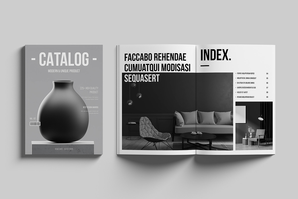 Product Catalog Brochure Template, a Brochure Template by GoldenGrid Studio (Photo 2 of 11)