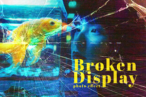 Broken Glass Shattered Photo Effect