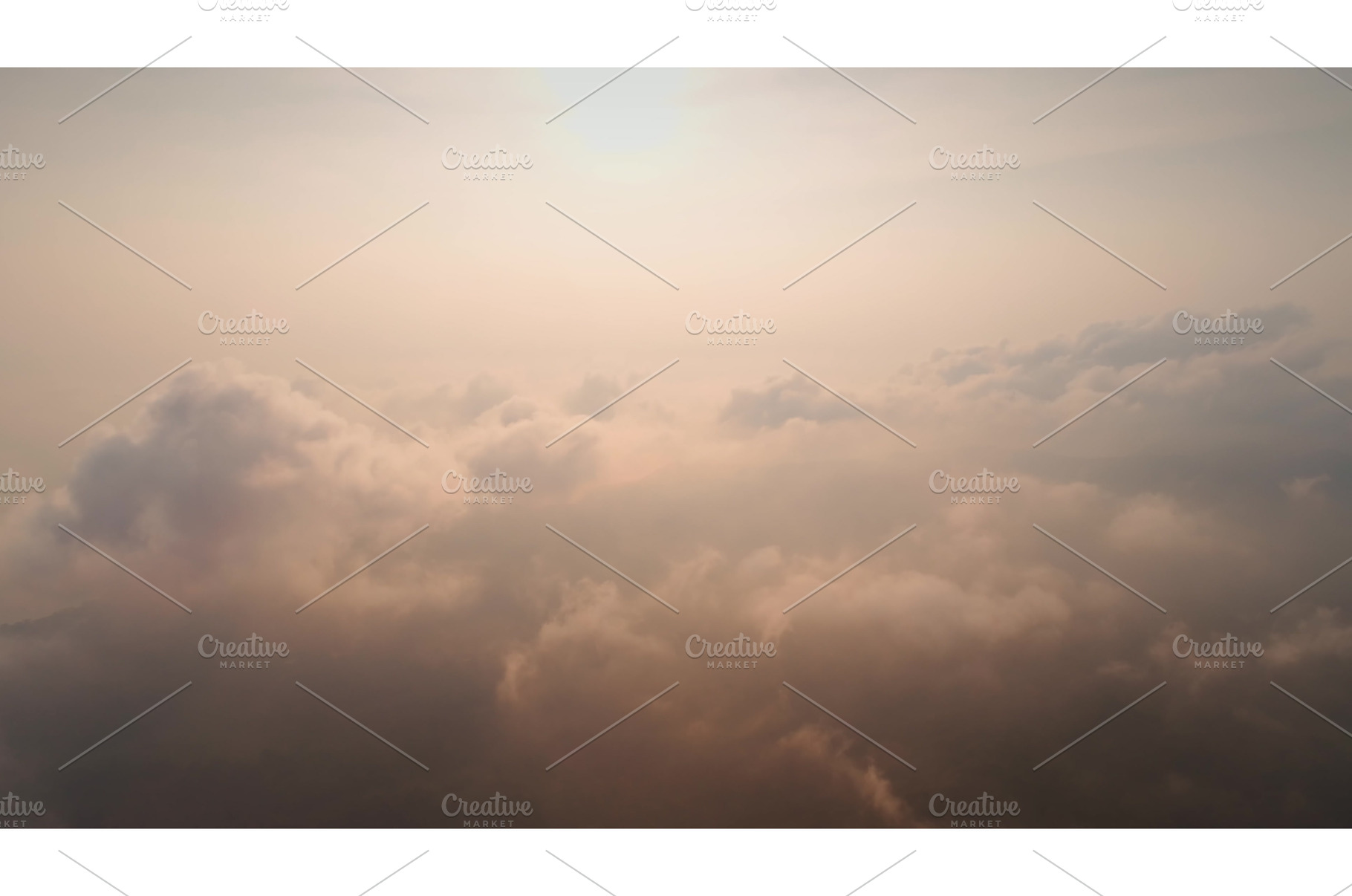 Sun shining through clouds covering, a Nature Photo by Goinyk