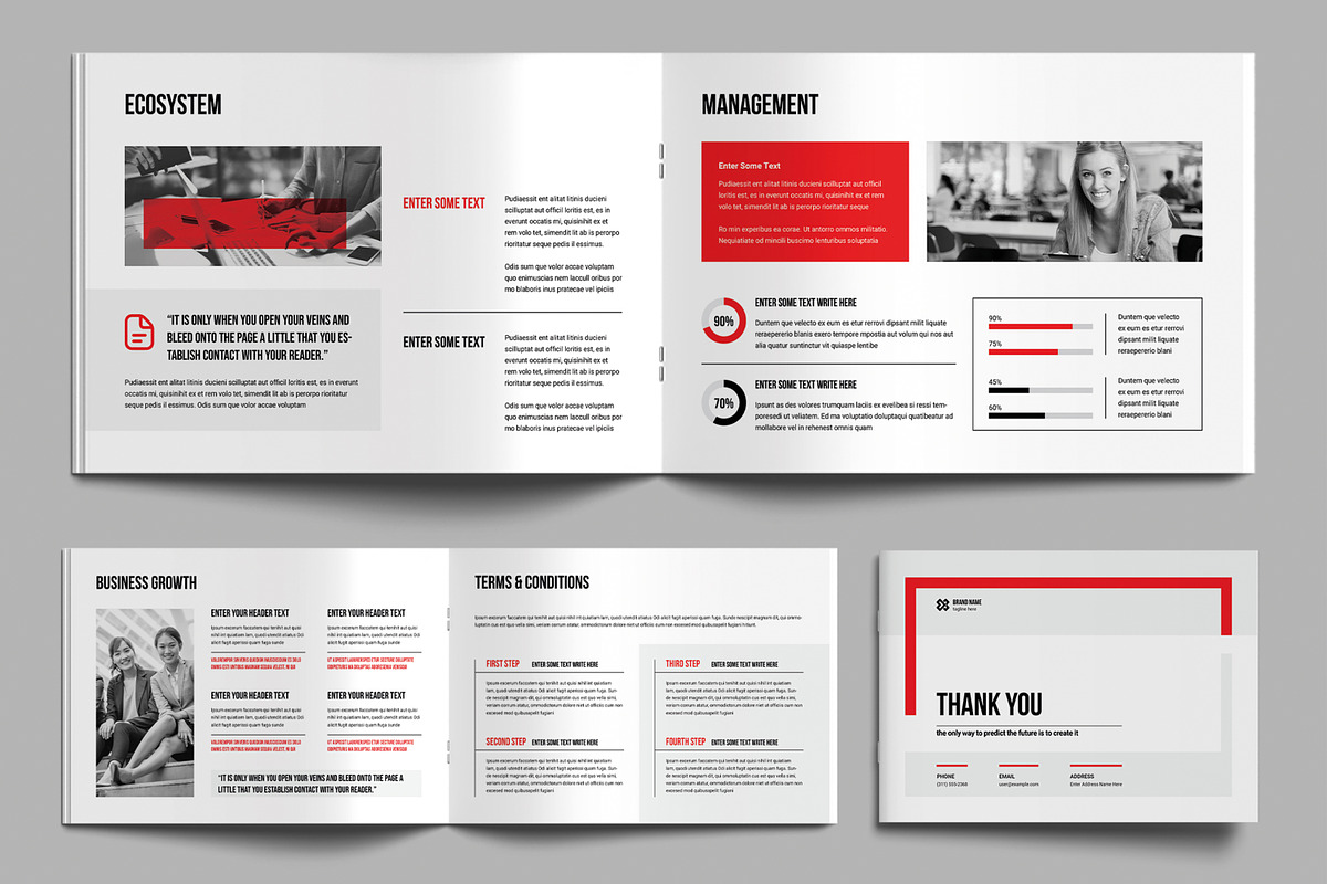 Creative White Paper Layout, a Brochure Template by MightyDesign (Photo 6 of 9)