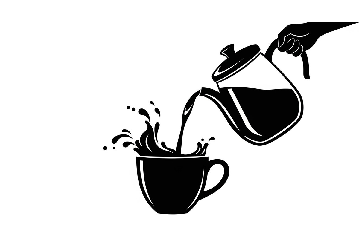 Pour Over Coffee Cup Silhouette Bund, an Illustration by Designs_River (Photo 15 of 31)