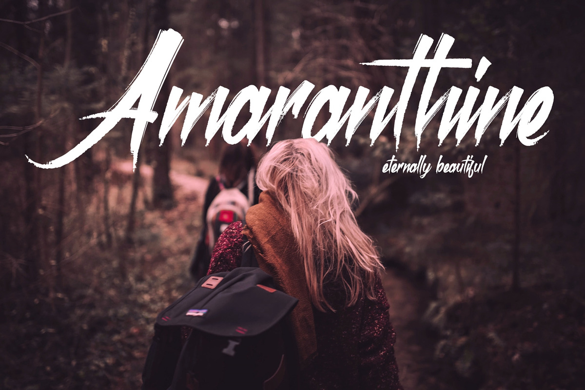 Roastink script rough brush font preview 5