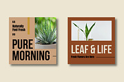 Natural Green Botanical Social Media, a Social Media Template by MightyDesign (Thumbnail 5 of 8)