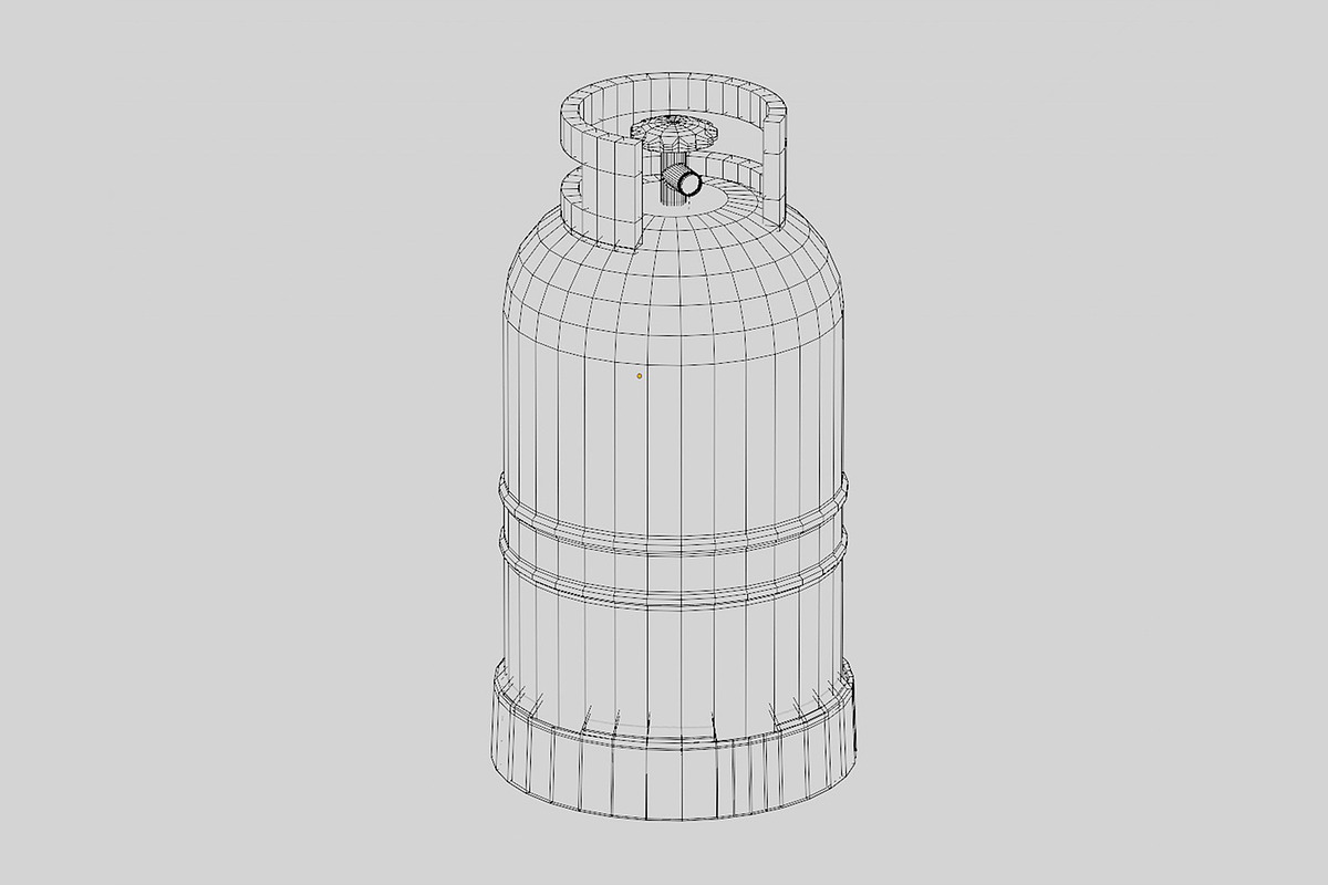 Gas Cylinder, an Object 3D Model by fahad121 (Photo 6 of 7)