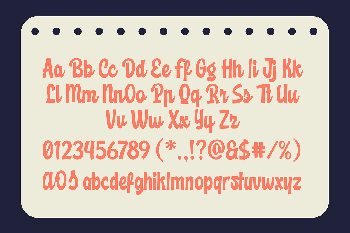 Richale a Bold Retro Script Font, a Script Font by Blankids Studio (Photo 12 of 12)