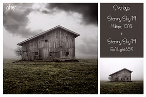 30 Stormy Sky Overlays