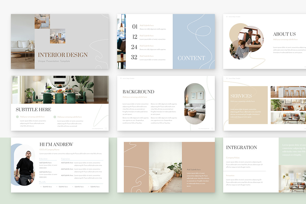 Interior Design Powerpoint Template, a Presentation Template by Zacomic Studios (Photo 4 of 9)
