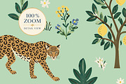 Exotic Garden I Mint Wallpaper, a Wallpaper Graphic by by creative paper (Thumbnail 6 of 15)